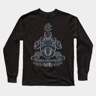 Knights Kniggits Whom Sayeth NI Psychedelic 3D Design Long Sleeve T-Shirt